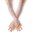 thumbnail image 2 of AURIGATE Women's Long Ultra-thin Lace Gloves Sun UV Protection, Cooling Mesh Tulle Sunscreen Sleeves Fingerless Arms Legs Accessories for Party Outdoor Sport Activities, 2 of 5