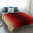 thumbnail image 4 of Dark Red Yellow Ombre Blanket Soft Cozy Warm Throw Blanket for Couch, Plush Fuzzy Flannel Fleece Blankets for Sofa, Farmhouse Modern Gradient Art Bed Blankets Lightweight Gifts for Women, 40"x50", 4 of 9