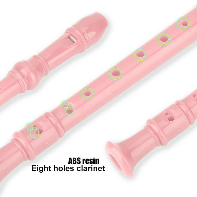 Ccdes plastic recorder, musical recorder,8 Holes High Pitch Soprano Recorder Flute ABS Instruments Reed Pipe Kids