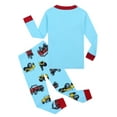 thumbnail image 5 of WIBACKER Baby Boys' Pajamas Tee and Pant 2-Piece Pj Set 100% Cotton Long Sleeve Sleepwear, Truck 3T, 5 of 7