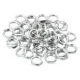 thumbnail image 1 of Tuercas Hexagonales Unique Bargains 17x5mm 1/4IP Tono Plateado 50 Paquete, 1 of 4