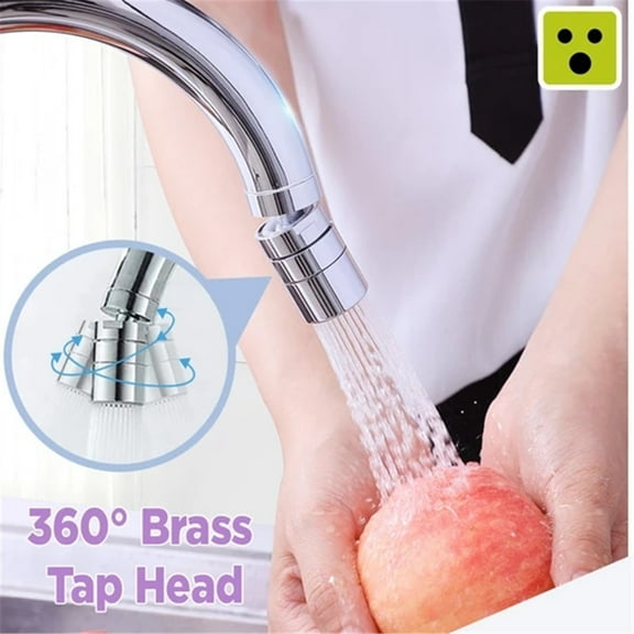 Brass Water Saving Tap Faucet Aerator Sprayer Attachment With 360-Degree Swivel, Universal Fit For Kitchen & Bathroom Sinks, Splatter Prevention & Easy Installation, Metal Mesh
