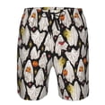 thumbnail image 3 of Salouo Different Ghosts Pattern Swim Trunks for Men,Men's Hawaiian Bathing Suit Swimsuits Quick Dry Swimming Board Shorts Beach Shorts with Pockets-, 3 of 6