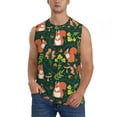 thumbnail image 2 of Goofa Forest Squirrel Printed Men's Sleeveless T-Shirt - Athletic Gym Workout Tank Top for Men - Moisture-Wicking, UPF 30+ Quick-Dry Muscle Tee-Medium, 2 of 8