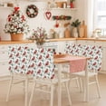 thumbnail image 3 of Christmas Cardinal Bird Chair Back Covers Set of 6, Red Bird Pine Leaves Farmhouse Stretch Dining Chair Back Slipcovers Removable Seat Cover for Kitchen Restaurant Hotel Cafe, 3 of 9