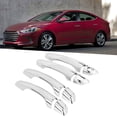 thumbnail image 1 of 8 Uds ABS Cubierta De Manija De Puerta Exterior De Coche Plateado Embellecedor Para Elantra 2018-2019, 1 of 7