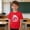 Red, variant on 100 Days of School Shirt for Boys, Cute Cat Rainbow Graphic 100 Days Smarter Tee, Soft Cotton Tee 100th Day Celebration 3-10 Years, Black,Size 5 T
