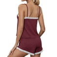 thumbnail image 4 of Enwejyy Women's Sleepwear Loungewear Sets Solid Lace Sexy Cami Nightshirt Nightgown Pajama Set, 4 of 4