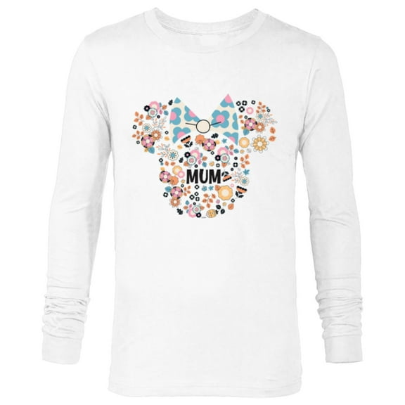 Disney Minnie Mouse Disney Mum Icon Flowers Mother’s Day - Long Sleeve T-Shirt for Men - Customized-White