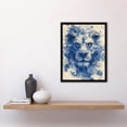 thumbnail image 4 of Artery8 Chinese Porcelain Lion Blue Flowers Watercolour For Living Room Art Print Framed Poster Wall Decor 12x16 inch, 4 of 5