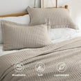 thumbnail image 5 of Quilts Queen Size - Queen Quilt Bedding Set Bedspread Coverlet for Farmhouse Bedroom Decor, Lightweight Bedspread, 3-Piece Set with 90"x96" Coverlet & 2 Pillow Shams, All-Season Soft Comforter, 5 of 16
