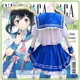 thumbnail image 4 of Cosplay Life My Hero Academia Asui Tsuyu Student Sailor Uniform Costume Anime for Women, 4 of 4