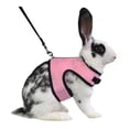 thumbnail image 1 of Niteangel Adjustable Soft Harness with Elastic Leash for Rabbits (XL, Pink), 1 of 3