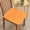 Orange #4, variant on Polyester Chair Cushions Set of 2 | 40X40Cm Solid Color Seat Pads | Comfortable Dining & Office Chair Cushions | Household & Student Seat Support