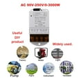 thumbnail image 4 of 433MHZ Wireless Remote Switch AC 110V/120V/220V/ 30A 1CH Relay RF Remote Control Light Switches for Pump Security System, 4 of 8