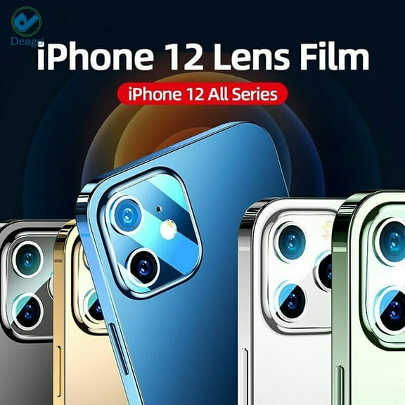 Deago [4 Pack] For iPhone 12 Pro Max Mini Tempered Glass Camera Lens Screen Protector Cover