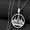 Silver Color, variant on Yezidi Lalish Pendant Necklaces 14k Yellow Gold Holiest Temple of the Yazidis Jewelry