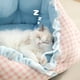 thumbnail image 5 of Cama De Tela Para Mascotas 1 Pieza Cama para Mascotas 18,9x17,72" Cama para Gatos Villa Mascota Cama Extraíble para Perros Esterilla Cálida de Invierno Doble Uso JASKFLY, 5 of 8