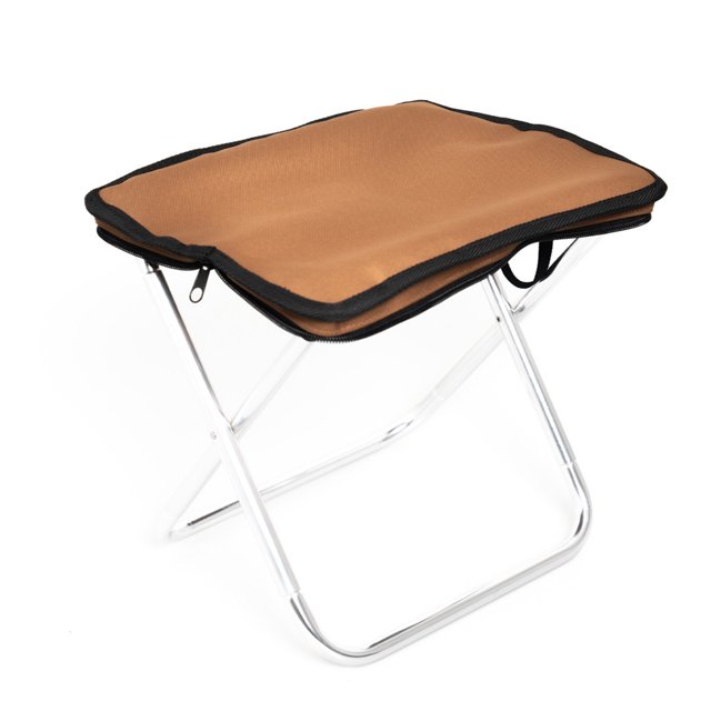 Taburete plegable portátil para acampar, taburete con cremallera, taburete plegable ligero