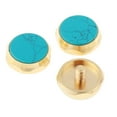 thumbnail image 5 of 3 Pcs Alloy Trumpet Finger Buttons Brass Instrument Accessory, 1.5x1.5cm, five colors Optional Blue, 5 of 7