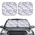 thumbnail image 2 of Vsdgher Lavender Flowers Print Car Windshield Sun Shade, Reflective Sunshade Window Sunshade Sun Visor Protector Fit for Cars,Trucks,SUVs-Small, 2 of 6