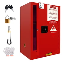 24 Gallon 23 x 18 x 35 in Fireproof Cabinet, Flammable Storage Cabinet, Chemical Storage Cabinet with Adjustable Board for Industrial & Home Use