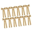 thumbnail image 4 of 12 lazos de terciopelo para decoraciones navideñas, adornos para árboles, bodas, uso al aire libre, caqui, 4 of 9