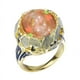 thumbnail image 1 of Anillos para mujer, regalos para mujeres europeas y femeninas, anillo de moda con personalidad exagerada de ópalo de color., 1 of 3