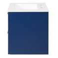 thumbnail image 6 of Sink Vanity Cabinet, Blue White, Ceramic, Wood, Modern Contemporary, Hotel Bedroom Bathroom Master Suite Guest, 6 of 9