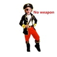 thumbnail image 1 of Disfraz De Rey Pirata Niño Carnaval Cumpleaños Halloween Cosplay Piratas Del Caribe Capitán Jack Ropa, 1 of 4