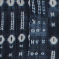 thumbnail image 2 of RLF Home Binary Tailored Window Treatment Valance 3" Rod Pocket 50" x 14" Navy Blue, 2 of 2