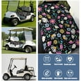 thumbnail image 6 of Flowers Pattern 51" x 31" Golf Cart Seat Protector, Front Bench Cover Fits Most Popular Brands Including Icon & Tomberlin, 6 of 8