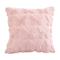 thumbnail image 2 of Butterfly Embossed Faux Fur Throw Pillow, Soft Plush Tufted Square Cushion with 3D Butterfly Pattern, Decorative Accent Pillow for Sofa, Bed, Living Room and Bedroom Decor 18x18in, 2 of 6