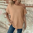 thumbnail image 2 of Bogo Short Sleeve Summer Tops For Women 2025 Vacation Trendy Womens Summer Tops Short Sleeve Blouses For Women Business Formal T-Shirts For Women Graphic Tees Trendy, 2 of 6