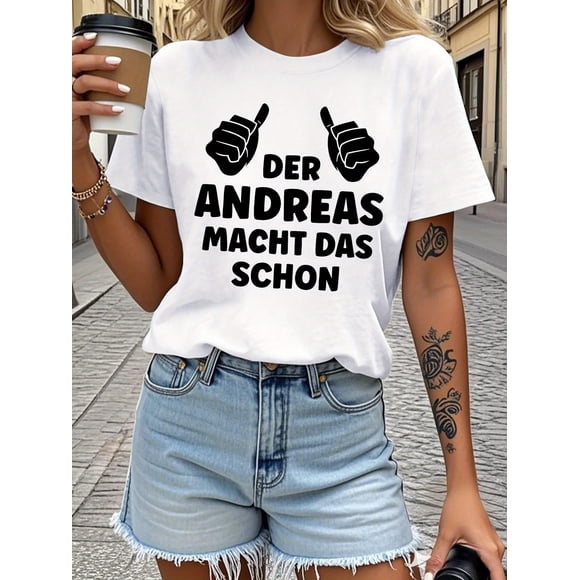 Women'S Casual Der Andrew Needs a Sickle Graphic T Shirt Pure
