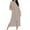 Khaki, variant on Fengactive Zipper Front Robes for Women Long House Coat Full Length Nightgown with Pockets All Over Print Loungewear