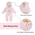 thumbnail image 5 of Disney Clothes Baby Girls Pram One-Piece – Winnie the Pooh Soft Hooded Cozy Outfit Lt Pink 3/6M, 5 of 5
