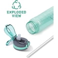 thumbnail image 4 of YWC-Water Bottle with Straw Cap 24oz, BPA-Free, Leak Proof Flip Top Bottle, 4 of 4