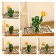 thumbnail image 3 of Artificial Plant Natural Vivid Plastic Artificial Plant Faux Fake Succulents for Desktop, 3 of 8