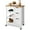White (New), variant on Dextrus Kitchen Island Cart with Drawer, 3 Tier Kitchen Storage Cart with Storage Shelves, White