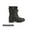BLACK, variant on BURUDANI Kids Girls Fashion Winter Warm Snow Boots Mid Calf Outdoor Combat Boots BLACK Size 6