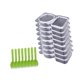 thumbnail image 5 of Recipientes para condimentos,Contenedor de condimentos de doble compartimento,Contenedores para aperitivos con doble condimento y tapa,Juego de vasos portátiles para condimentos,cajas para, 5 of 8