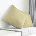 thumbnail image 3 of Yellow Solid Color Pillow Covers 18x18 Inch Decorative Throw Pillow Cover, Aesthetics Contemporary Luxury Sofa Pillowcases Accent Cushion Case Home Decor Bedroom Living Room, 3 of 6