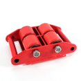 thumbnail image 2 of Industrial Machinery Mover, Machinery Mover Roller Dolly Skate with 360 Degree Rotation Cap (Red, 6T/13200lbs), 2 of 4