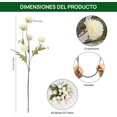 thumbnail image 3 of 12 Pcs Flores Artificiales de Seda para jarrones, crisantemos Falsos de Tallo Largo, arreglos Florales con Pompones de crisantemo, Mini Flores Artificiales Kiku a Granel (Amarillo), 3 of 4