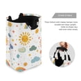 thumbnail image 3 of Yayeee Freestanding Laundry Hamper with Handle Collapsible Large Storage Basket for Clothes, Rainbows Pattern, 3 of 7