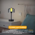 thumbnail image 4 of Lámpara de mesa LED inalámbrica Lámpara de escritorio recargable Luz de noche minimalista, 4 of 7