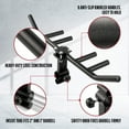 thumbnail image 2 of Yes4All Multigrip Rowing Handle/T Bar Row/T Row Attachment for Muscle Group Training - Premium Steel, 550 lbs Weight Capacity, 1 in & 2 in Bar Compatibility, Any Height Fit, Superior Grip, 2 of 4