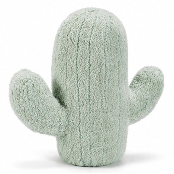 SWETRACE Green Cactus Plush Throw Pillow Cotton Material Decorative Pillow for Couch Use