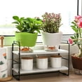 thumbnail image 4 of Hariumiu Garden Automatic Water Absorbing Plastic Flower Pot, Lazy Person Flower Pot, Office, Succulent Flower Pot, Round Shape, 4 of 10